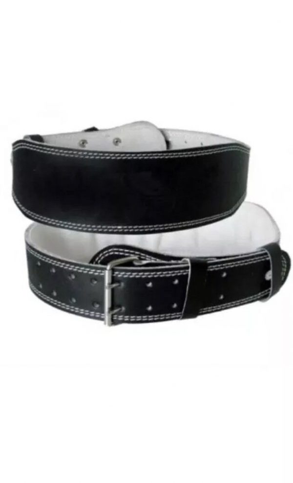 4" weight lifting belt leather Black Color Size Large (110cm)