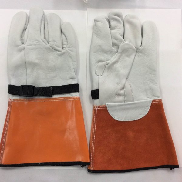14" High Voltage Protector Glove With A grade Cow Leather Size 10