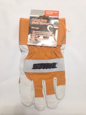 Branded Work Glove Closeout, Heavy Duty, A Grade Goat Leather, Size Medium