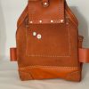 Oil Tanned Leather Pouch With Extra Big Pockets For Nails And Tools