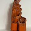 Oil Tanned Leather Pouch With Extra Big Pockets For Nails And Tools