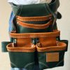 Top Grain Tool  Pouch With Extra Big Pockets For Nails  with Foam Padded belt