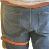 Village  Leather - bricks  Worker/ Chaps With foam padded , Adjustable Belt!