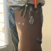 village Leather Professional  Apron with adjustable belt knee straps 2 hook