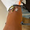 village Leather Professional  Apron with adjustable belt knee straps 2 hook