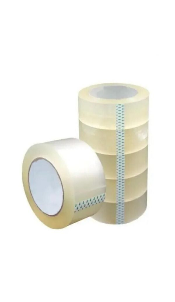 Pack of 6 Rolls  Shipping Packaging Box Packing Sealing Tape size 50 MM /  100M