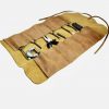 Leather Tool Roll Up Tool Kit Organiser , LeatherWrench Roll Chisel Pouch