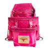 VILLAGE LEATHER 10 Pocket  Pink Top Grain   Leather Carpenter Tool Pouch Bag