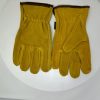 12 Pair Pack Men's Premium Cow Suede Leather   Driver Gloves, Work Gloves
