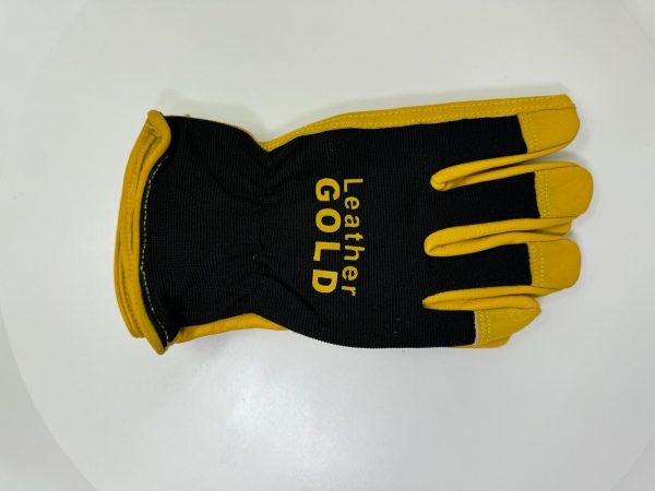 12 pair pack Top Grain Cow Leather  Men's work Leather and Fabric Gloves