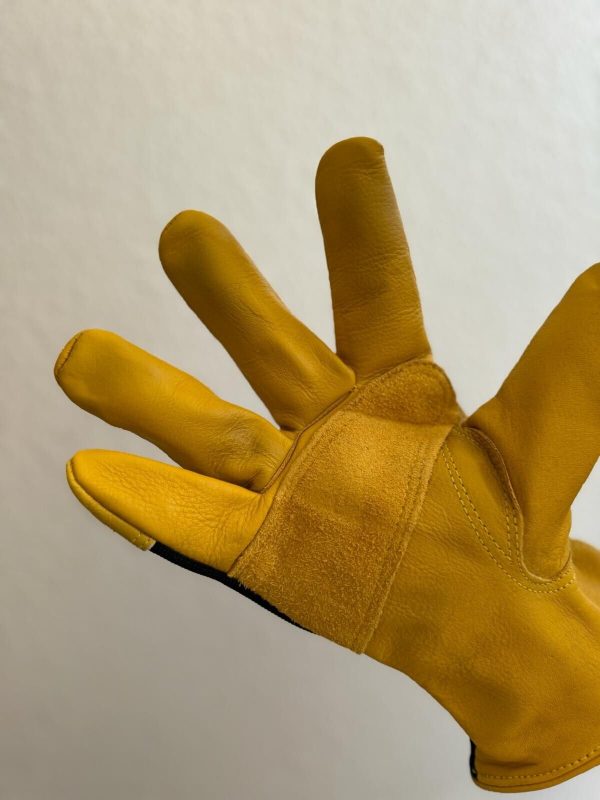 12 pair pack Top Grain Cow Leather  Men's work Leather and Fabric Gloves