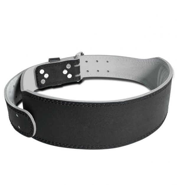 Leather  Weight Lifting Belt 4" Back Support Fitness Gym Training Bodybuilding