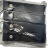 Leather Belt Loop Keychain or Traditional Keychain  with D-Ring (Black) 4 pack
