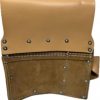 Leather  Gold 8 Pocket Flat-Right side Drywall Tool Pouch