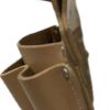 Leather  Gold 8 Pocket Flat-Right side Drywall Tool Pouch