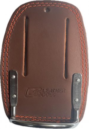 LEATHER GOLD  Hammer holder Steel hook 4mm Leather