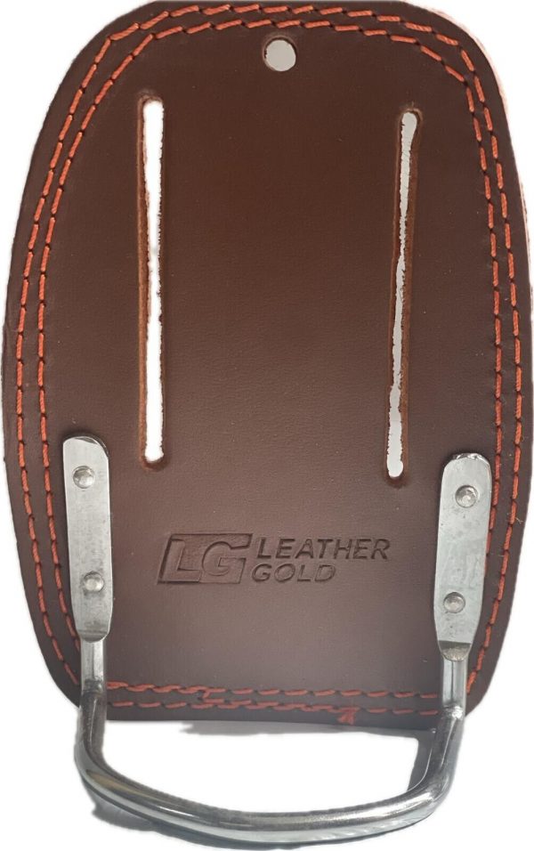 LEATHER GOLD  Hammer holder Steel hook 4mm Leather