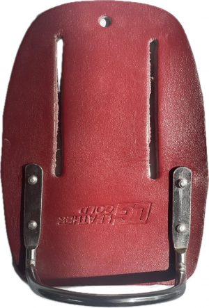 Leather Gold  - Steel hook Top Grain Leather Belt Hammer Holder