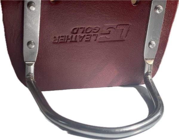 Leather Gold  - Steel hook Top Grain Leather Belt Hammer Holder