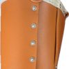 Leather Gold -ORN Bolt Bag with 2 Spud Wrench Holders, Wide Mouth | Ironworker
