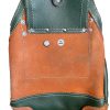 VILLAGE LEATHER 10 Pocket Top Grain Leather Carpenter Tool Pouch Bag with Belt
