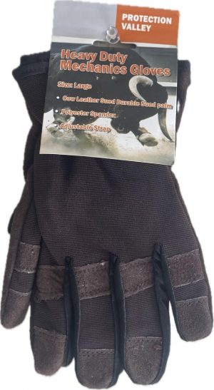Heavy Duty GOAT SKIN MECHANIC  WORK GLOVES - 6 Pair Pack