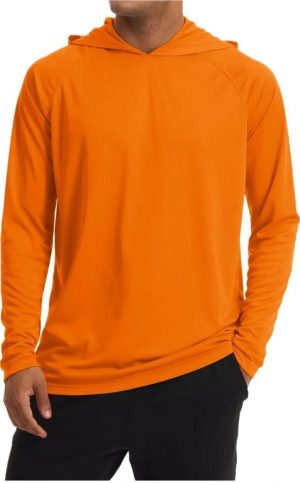High Visibile Long Sleeve Orange Work Safety Hoodie