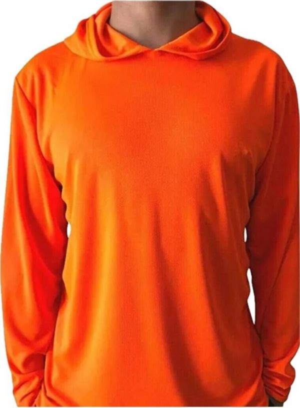 High Visibile Long Sleeve Orange Work Safety Hoodie