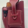 Men Leather Cell Phone Bag Belt Loop Waist Pack Wallet Holder Case