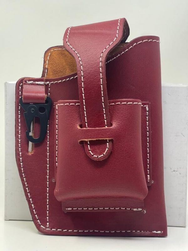 Men Leather Cell Phone Bag Belt Loop Waist Pack Wallet Holder Case