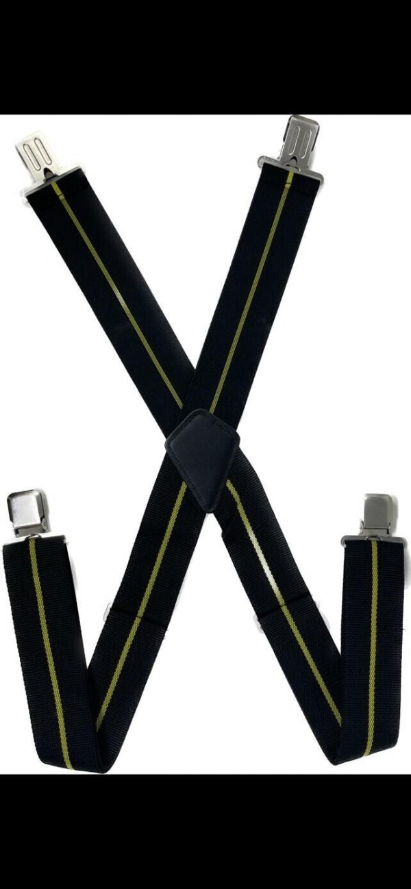 Heavy Duty utility Clips 2” Wide Elastic Work Suspender