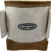 LEATHER - Canvas Nut Bolt Nail Bag Belt Pouch Carrier Holder
