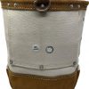 LEATHER - Canvas Nut Bolt Nail Bag Belt Pouch Carrier Holder