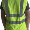 Mesh High Visibility Safety Vest, with zipper