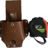 16-30' Leather Measuring Tape Measure Belt Holder Pouch Tool Carrier