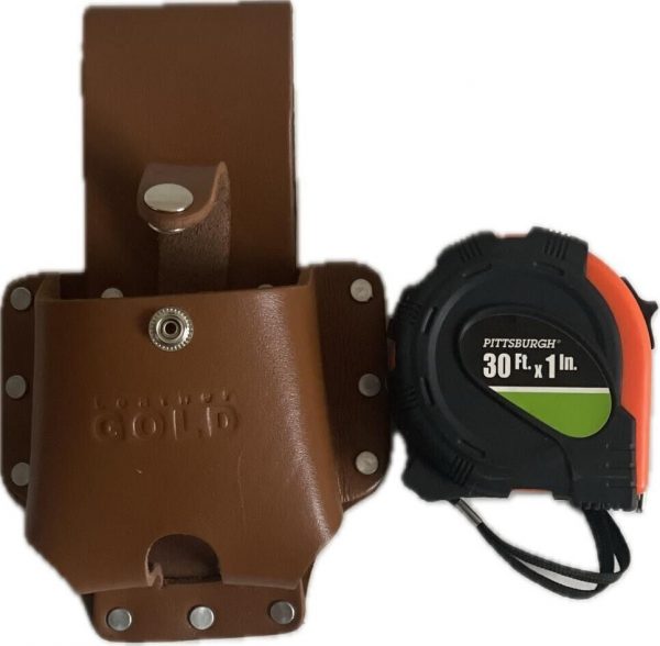 16-30' Leather Measuring Tape Measure Belt Holder Pouch Tool Carrier