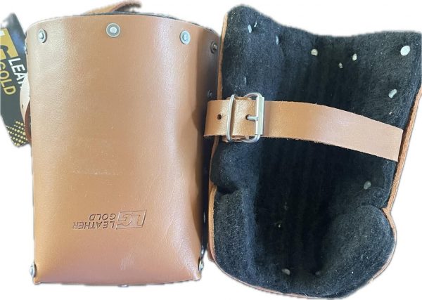 Non-Slip Kneepads with Adjustable Straps, Safety Leather Knee Pads