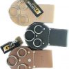 LEATHER  GOLD  Spud Wrench Holder with  Steel Rings