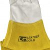 Leather Gold Top Grain  Goatskin Leather TIG Welding Gloves 6" cuff