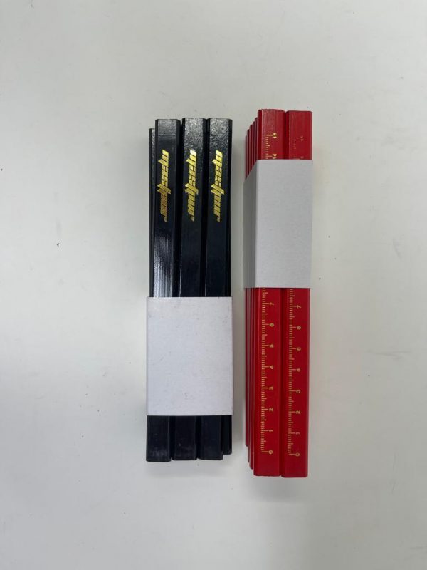 Mastpur  12-pack GRAPHITE Hard Lead Lumber Wooden Flat Carpenter Pencils 7"