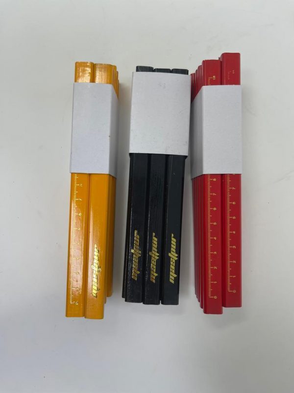 Mastpur  12-pack GRAPHITE Hard Lead Lumber Wooden Flat Carpenter Pencils 7"