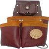 Leather Gold Genuine Leather Framer’s Rig Tool Belt,15 Pockets Sliding Pouches