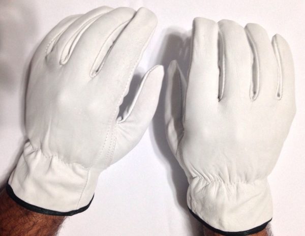 10 Doz Case, Goat Skin Grain Leather Drivers, work safety gloves (PPE), Size L