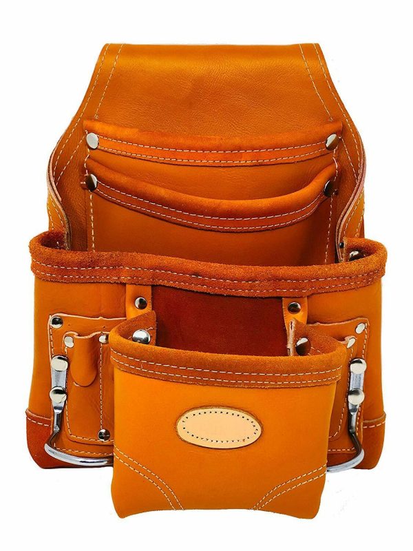 Western Heritage Cow Grain Leather Heavy Duty 10 Pocket Carpenters' Tool Pouch