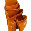 Western Heritage Cow Grain Leather Heavy Duty 10 Pocket Carpenters' Tool Pouch