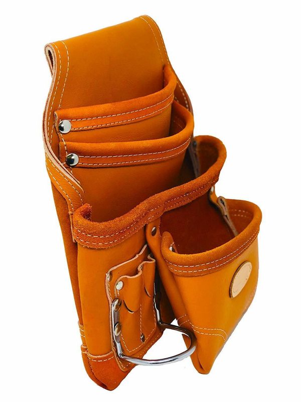 Western Heritage Cow Grain Leather Heavy Duty 10 Pocket Carpenters' Tool Pouch