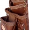 Western Heritage Cow Grain Leather Heavy Duty 10 Pocket Carpenters' Tool Pouch