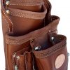 Western Heritage Cow Grain Leather Heavy Duty 10 Pocket Carpenters' Tool Pouch