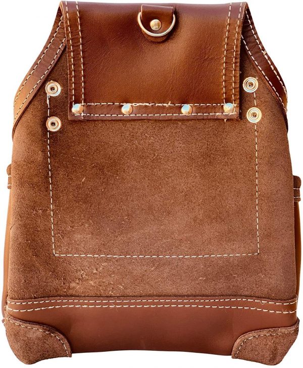 Western Heritage Cow Grain Leather Heavy Duty 10 Pocket Carpenters' Tool Pouch