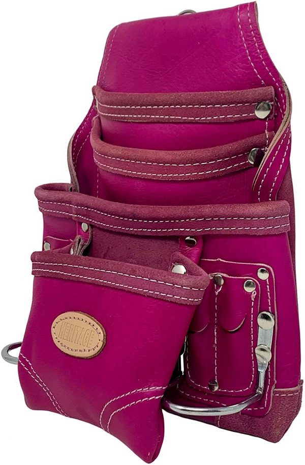Western Heritage Cow Grain Leather Heavy Duty 10 Pocket Carpenters' Tool Pouch